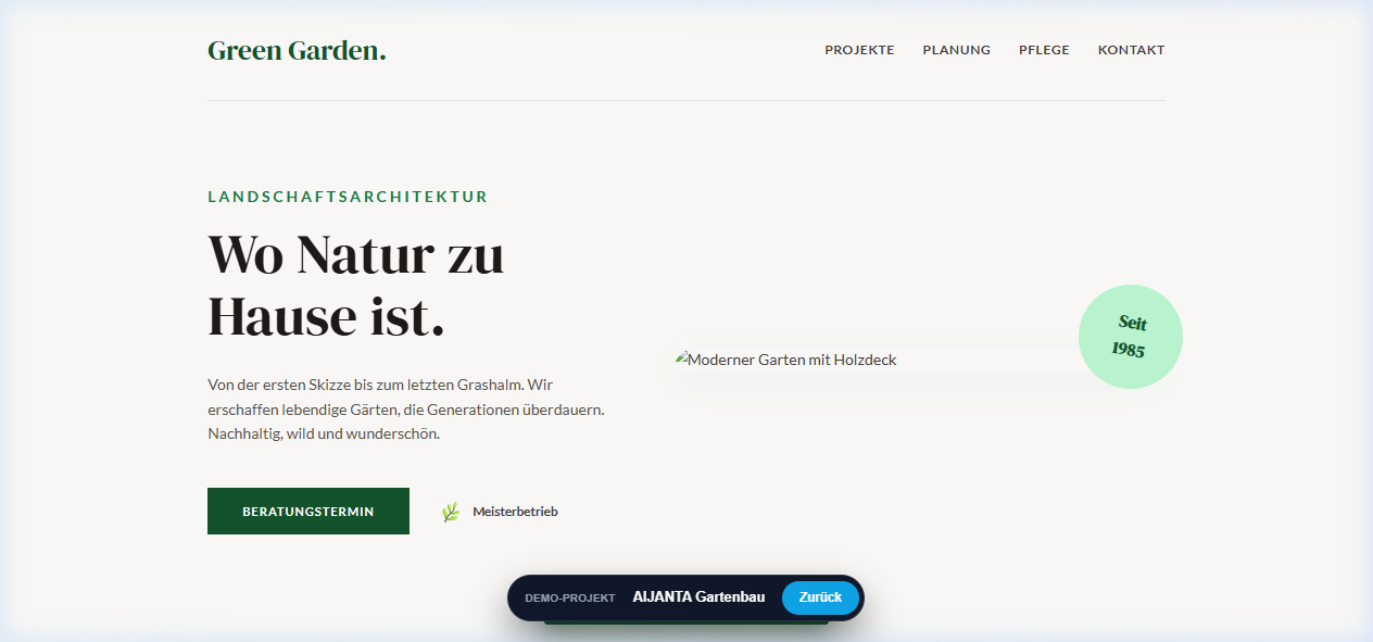 Green Garden – Landschaftsbau & Planung